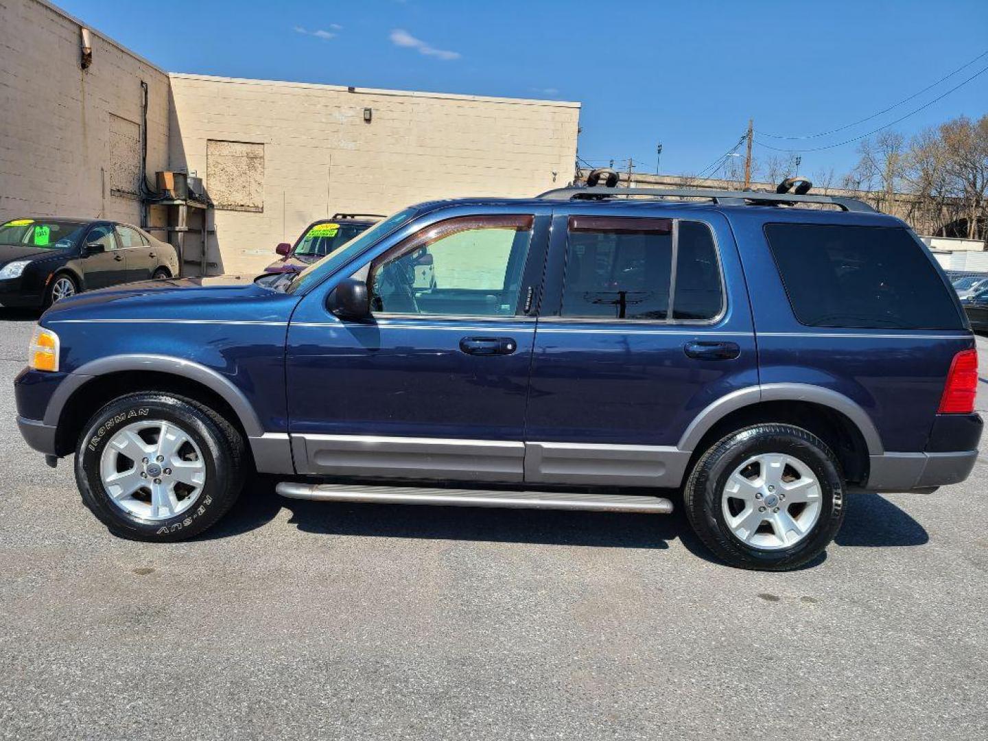 2003 BLUE FORD EXPLORER XLT (1FMZU73KX3U) with an 4.0L engine, Automatic transmission, located at 117 North Cameron Street, Harrisburg, PA, 17101, (717) 963-8962, 40.267021, -76.875351 - Photo#1