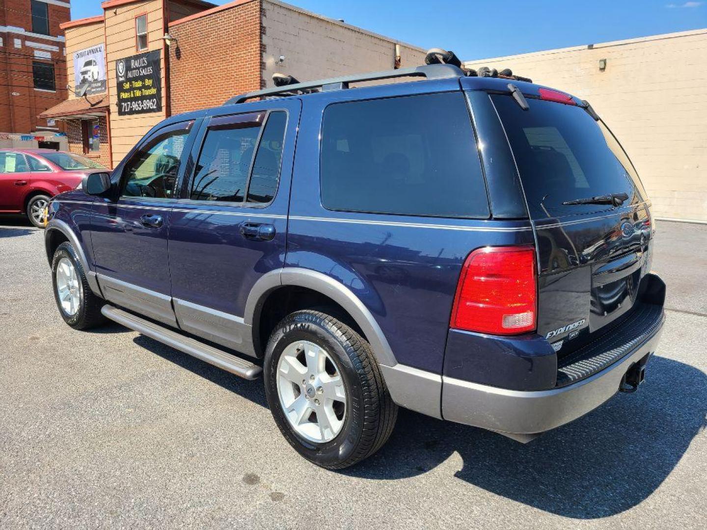 2003 BLUE FORD EXPLORER XLT (1FMZU73KX3U) with an 4.0L engine, Automatic transmission, located at 117 North Cameron Street, Harrisburg, PA, 17101, (717) 963-8962, 40.267021, -76.875351 - Photo#2
