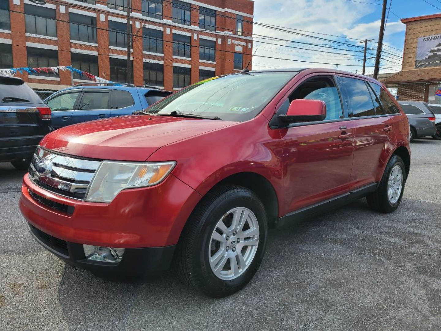 2007 RED FORD EDGE SEL (2FMDK38C77B) with an 3.5L engine, Automatic transmission, located at 117 North Cameron Street, Harrisburg, PA, 17101, (717) 963-8962, 40.267021, -76.875351 - WE FINANCE!!! Good Credit/ Challenged Credit/ No Credit - ALL Trade-Ins Welcomed!!! APPLY ONLINE or CALL us TODAY ;) Please call us to discuss your cash and/or financing options.- Photo#0