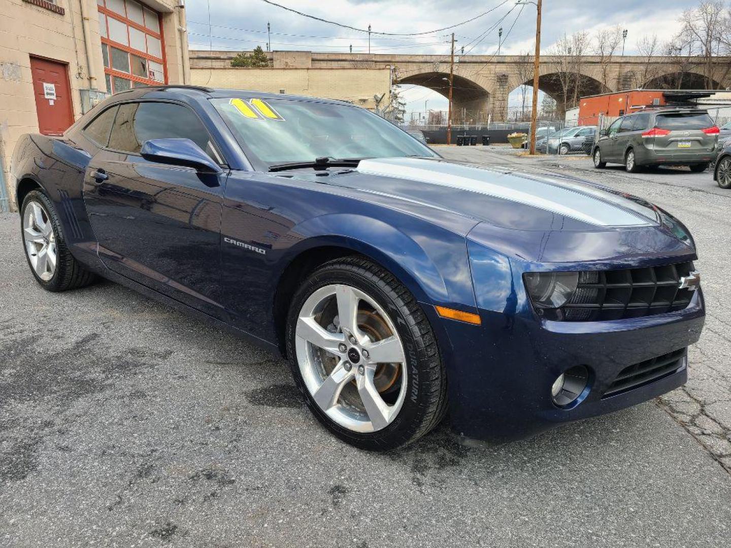 2011 BLUE CHEVROLET CAMARO RS (2G1FF1ED4B9) with an 3.6L engine, 6-Speed Manual transmission, located at 117 North Cameron Street, Harrisburg, PA, 17101, (717) 963-8962, 40.267021, -76.875351 - Photo#3