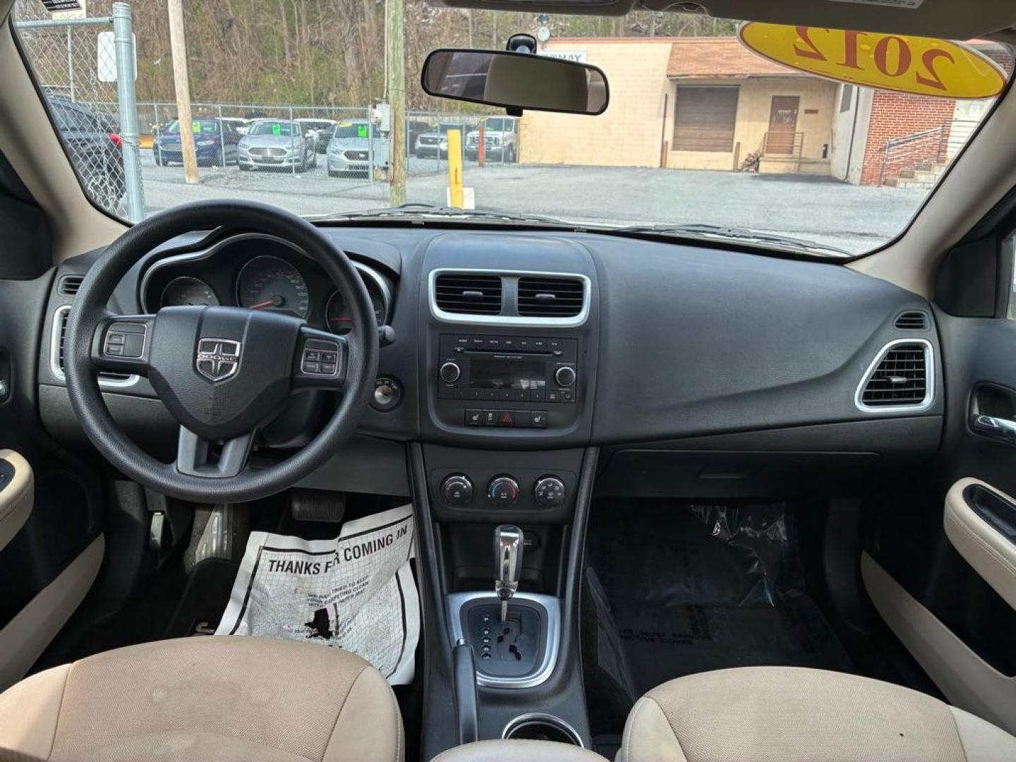 2012 WHITE DODGE AVENGER SE (1C3CDZAG7CN) with an 3.6L engine, Automatic transmission, located at 117 North Cameron Street, Harrisburg, PA, 17101, (717) 963-8962, 40.267021, -76.875351 - Photo#12