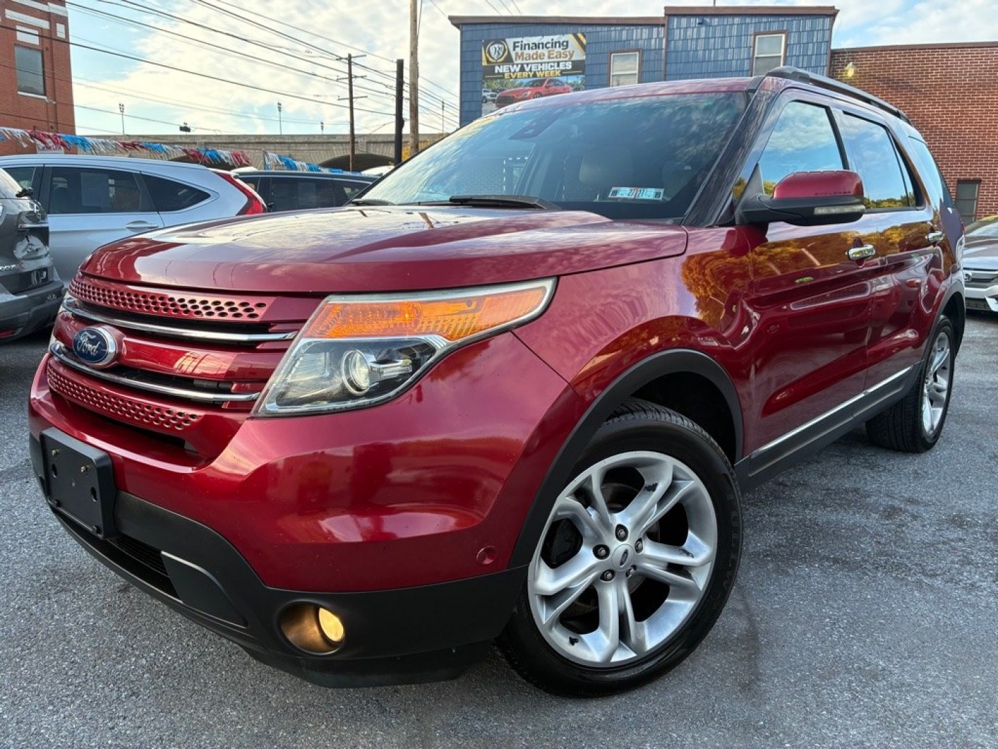 2013 RED FORD EXPLORER LIMITED (1FM5K8F87DG) with an 3.5L engine, Automatic transmission, located at 131 N Cameron st, Harrisburg, PA, 17101, (717) 561-2926, 40.267086, -76.875374 - WE FINANCE!!! Good Credit/ Bad Credit/ No Credit - ALL Trade-Ins Welcomed!!! ***Guaranteed Credit Approval*** APPLY ONLINE or CALL us TODAY ;) Internet Prices and Marketplace Prices are SPECIAL discounted ***CASH DEALS*** Retail Prices are higher. Please call us to discuss your cash and finan- Photo#0
