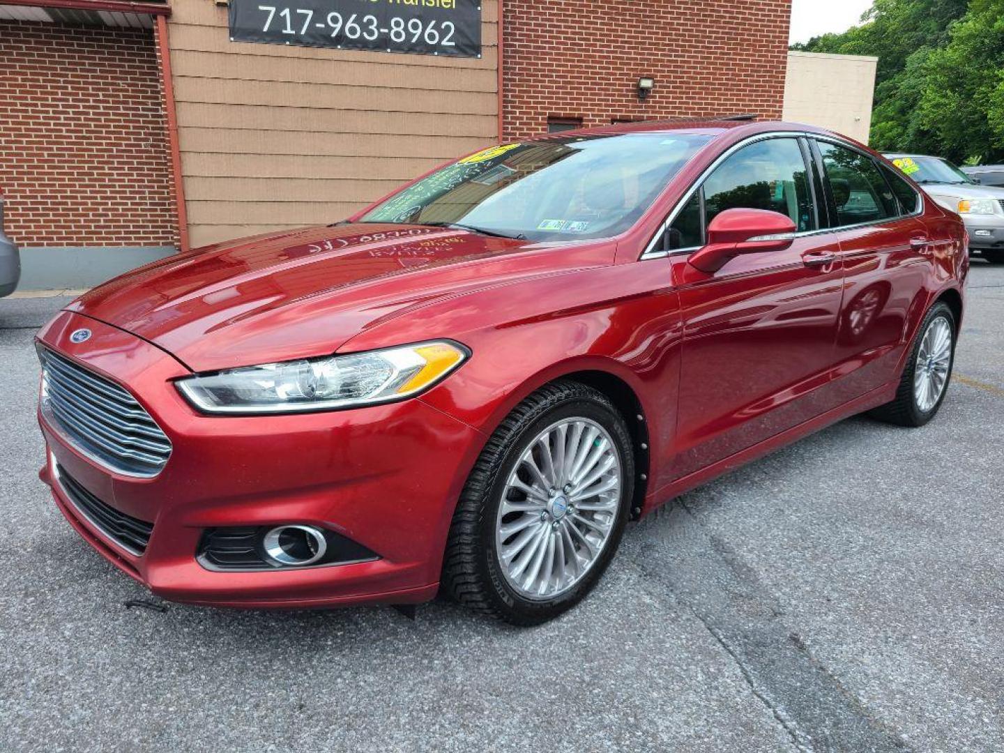 2013 RED FORD FUSION TITANIUM (3FA6P0D97DR) with an 2.0L engine, Automatic transmission, located at 117 North Cameron Street, Harrisburg, PA, 17101, (717) 963-8962, 40.267021, -76.875351 - WE FINANCE!!! Good Credit/ Bad Credit/ No Credit - ALL Trade-Ins Welcomed!!! ***Guaranteed Credit Approval*** APPLY ONLINE or CALL us TODAY ;) Internet Prices and Marketplace Prices are SPECIAL discounted ***CASH DEALS*** Retail Prices are higher. Please call us to discuss your cash and finan - Photo#0