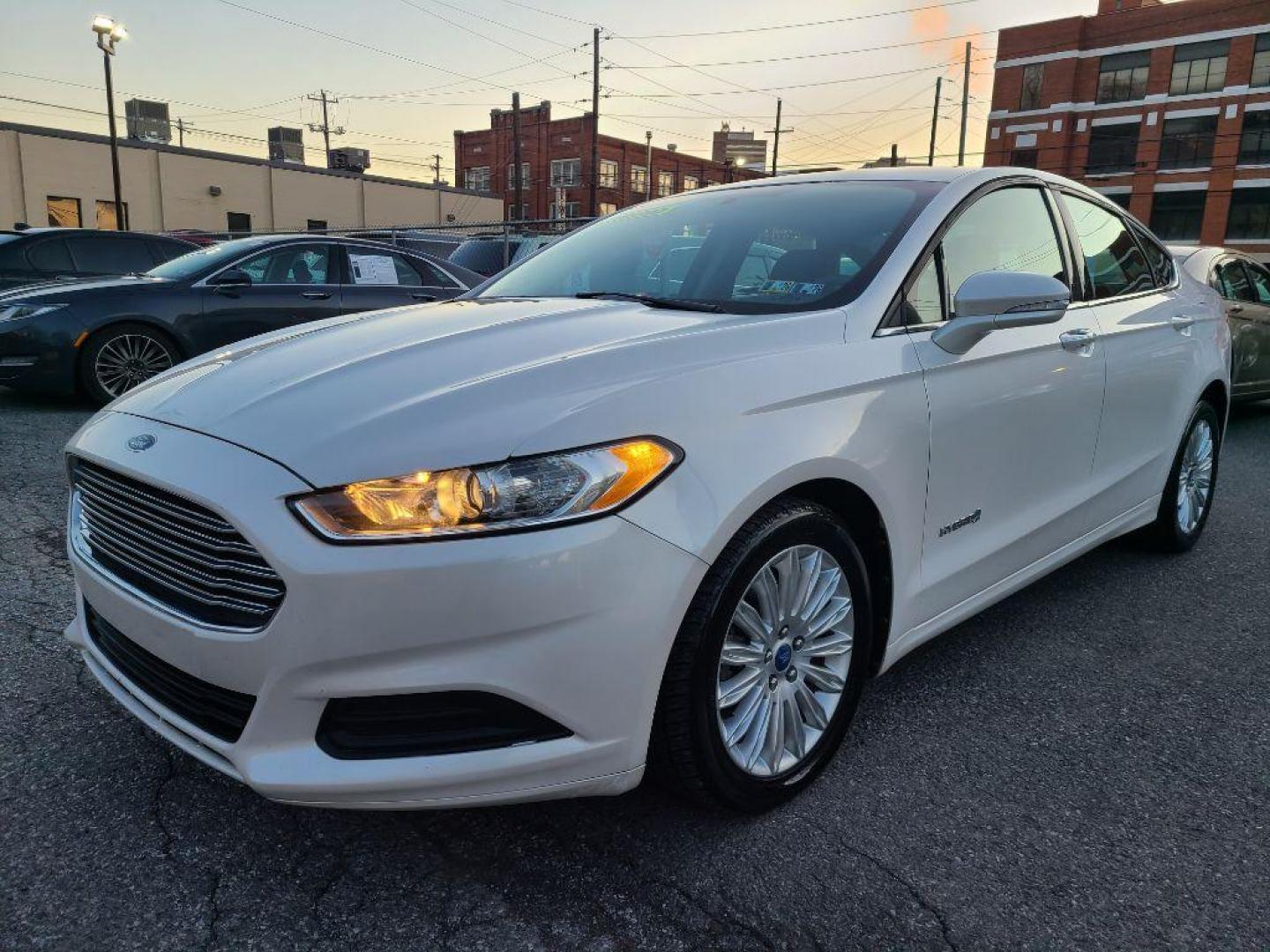 2013 WHITE FORD FUSION SE HYBRID (3FA6P0LUXDR) with an 2.0L engine, Continuously Variable transmission, located at 7981 Paxton Street, Harrisburg, PA, 17111, (717) 561-2926, 40.261490, -76.749229 - Photo#0