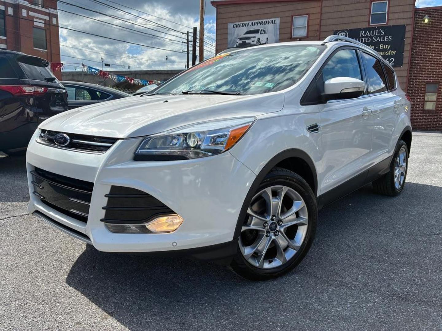 2014 WHITE FORD ESCAPE TITANIUM (1FMCU9J93EU) with an 2.0L engine, Automatic transmission, located at 117 North Cameron Street, Harrisburg, PA, 17101, (717) 963-8962, 40.267021, -76.875351 - WE FINANCE!!! MOST vehicles are available for financing. Good Credit/ Challenged Credit/ No Credit - ALL Trade-Ins Welcomed!!! APPLY ONLINE or CALL us TODAY Please call us to discuss your cash and/or financing options. Thanks for checking our inventory! We're here to help. - Photo#0