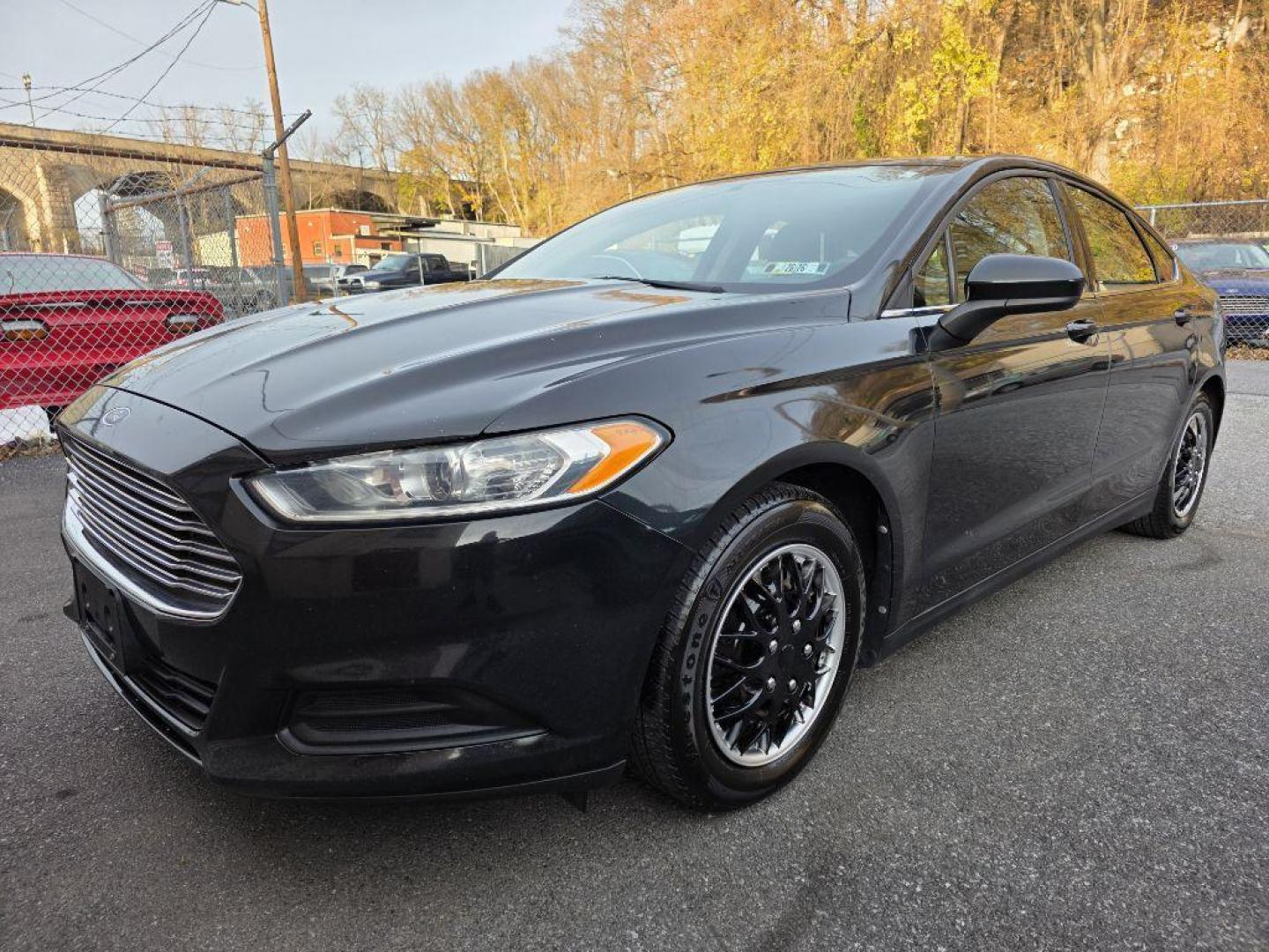 2014 BLACK FORD FUSION S (1FA6P0G74E5) with an 2.5L engine, Automatic transmission, located at 131 N Cameron st, Harrisburg, PA, 17101, (717) 561-2926, 40.267086, -76.875374 - Photo#0