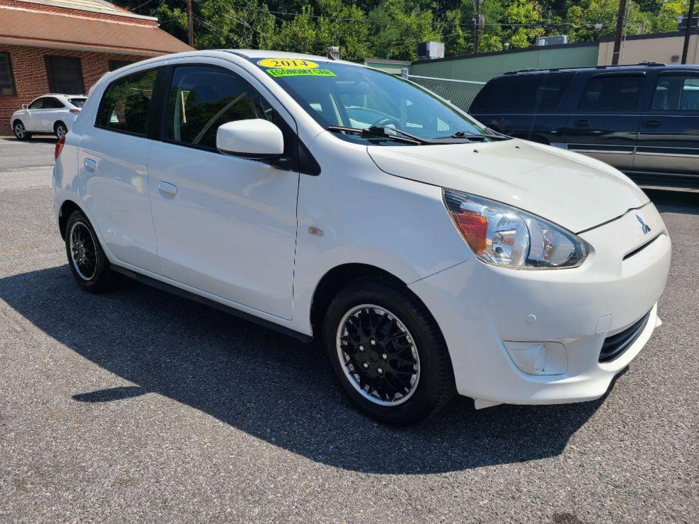 2014 WHITE MITSUBISHI MIRAGE DE (ML32A3HJXEH) with an 1.2L engine, Continuously Variable transmission, located at 117 North Cameron Street, Harrisburg, PA, 17101, (717) 963-8962, 40.267021, -76.875351 - Photo#6