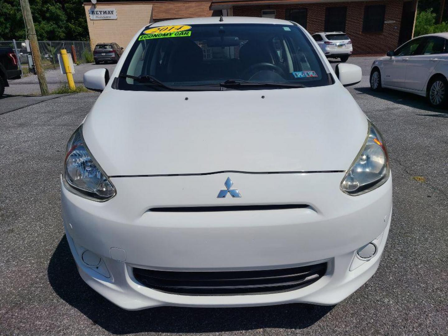 2014 WHITE MITSUBISHI MIRAGE DE (ML32A3HJXEH) with an 1.2L engine, Continuously Variable transmission, located at 117 North Cameron Street, Harrisburg, PA, 17101, (717) 963-8962, 40.267021, -76.875351 - Photo#7