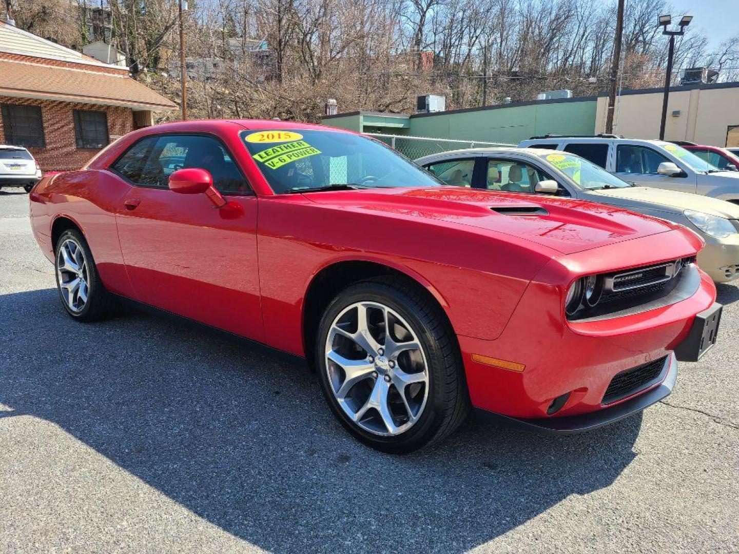 2015 RED DODGE CHALLENGER SXT PLUS (2C3CDZBG6FH) with an 3.6L engine, Automatic transmission, located at 117 North Cameron Street, Harrisburg, PA, 17101, (717) 963-8962, 40.267021, -76.875351 - Photo#2
