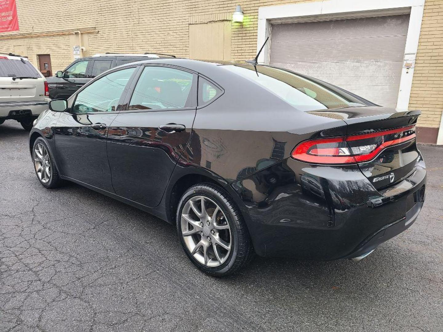 2015 BLACK DODGE DART SXT (1C3CDFBB5FD) with an 2.4L engine, 6-Speed Manual transmission, located at 117 North Cameron Street, Harrisburg, PA, 17101, (717) 963-8962, 40.267021, -76.875351 - Photo#2