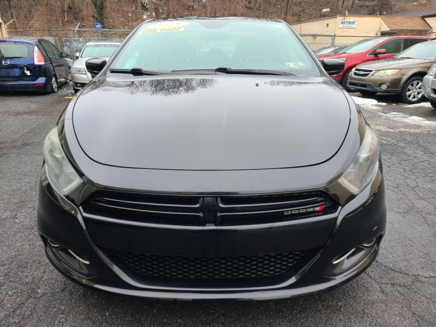 2015 BLACK DODGE DART SXT (1C3CDFBB5FD) with an 2.4L engine, 6-Speed Manual transmission, located at 117 North Cameron Street, Harrisburg, PA, 17101, (717) 963-8962, 40.267021, -76.875351 - Photo#7