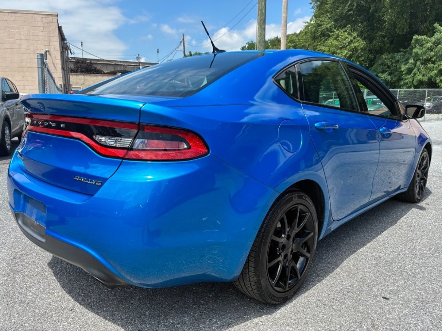 2015 BLUE DODGE DART SXT (1C3CDFBB5FD) with an 2.4L engine, 6-Speed Manual transmission, located at 117 North Cameron Street, Harrisburg, PA, 17101, (717) 963-8962, 40.267021, -76.875351- Photo#4