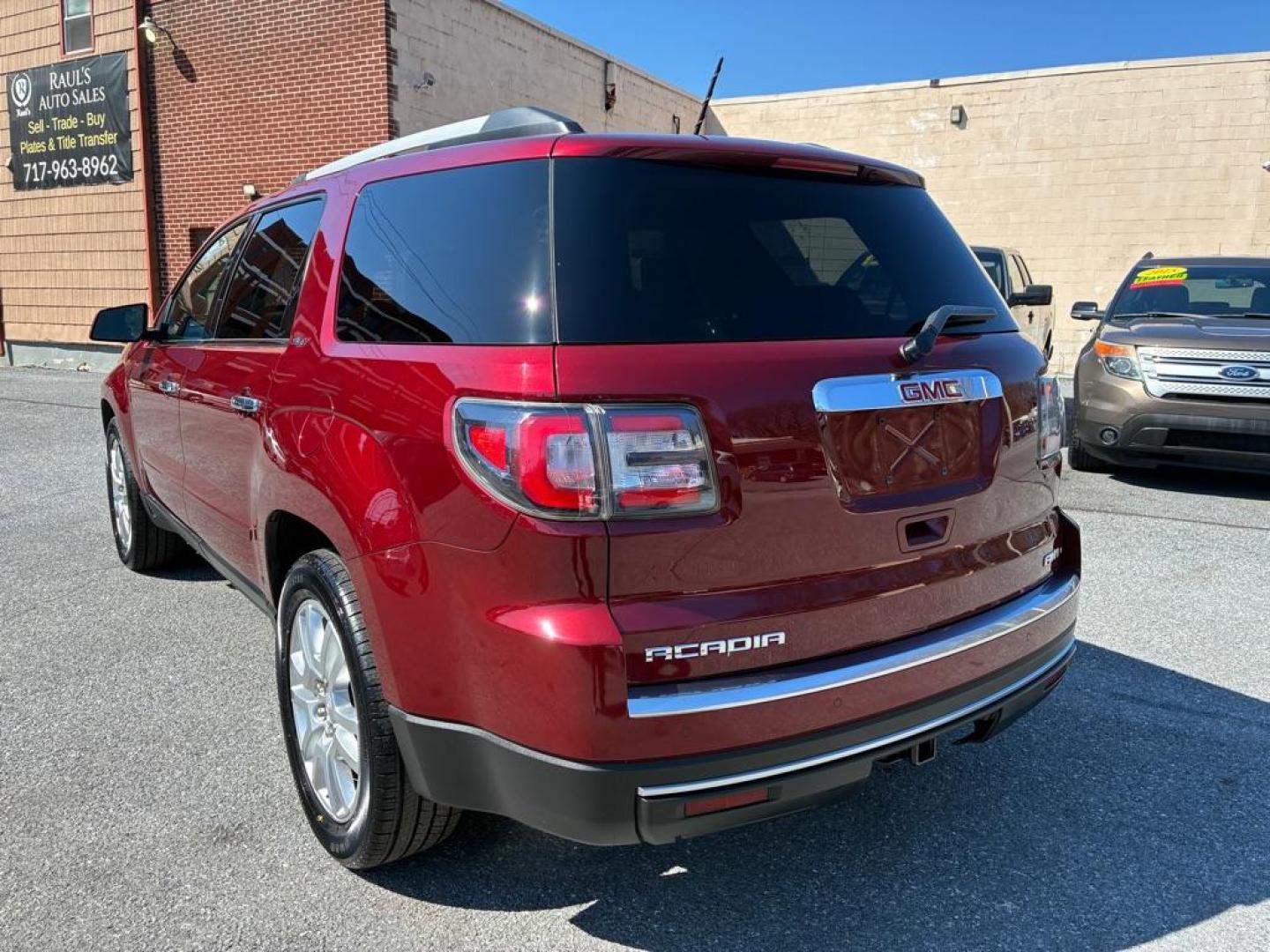 2015 RED GMC ACADIA SLT-1 (1GKKVRKD8FJ) with an 3.6L engine, Automatic transmission, located at 117 North Cameron Street, Harrisburg, PA, 17101, (717) 963-8962, 40.267021, -76.875351 - WE FINANCE!!! Good Credit/ Challenged Credit/ No Credit - ALL Trade-Ins Welcomed!!! APPLY ONLINE or CALL us TODAY ;) Please call us to discuss your cash and/or financing options. - Photo#2
