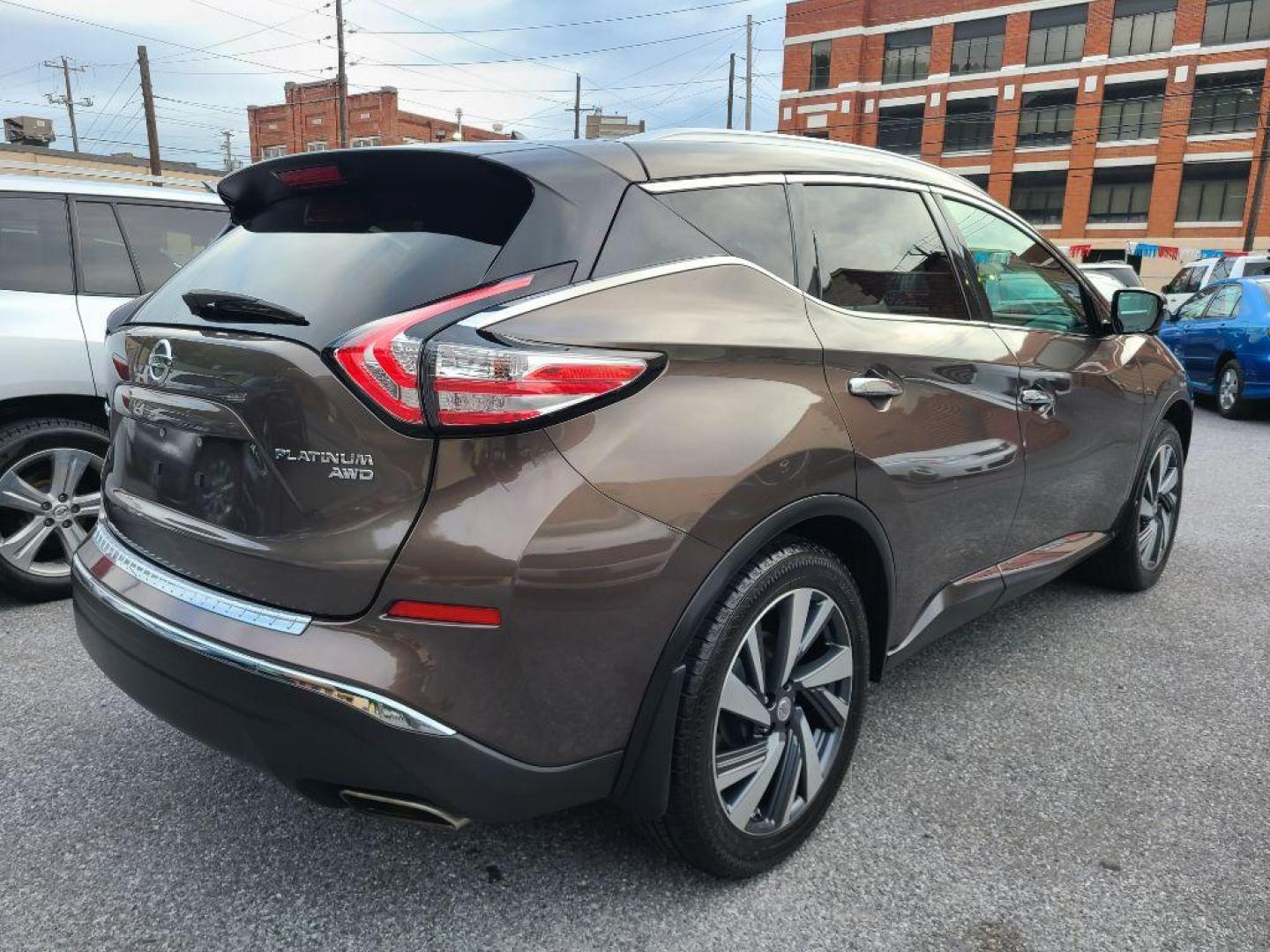 2015 BROWN NISSAN MURANO PLATINUM AWD (5N1AZ2MH8FN) with an 3.5L engine, Continuously Variable transmission, located at 131 N Cameron st, Harrisburg, PA, 17101, (717) 561-2926, 40.267086, -76.875374 - WE FINANCE!!! Good Credit/ Bad Credit/ No Credit - ALL Trade-Ins Welcomed!!! ***Guaranteed Credit Approval*** APPLY ONLINE or CALL us TODAY ;) Please call us to discuss your cash and financing options. - Photo#3