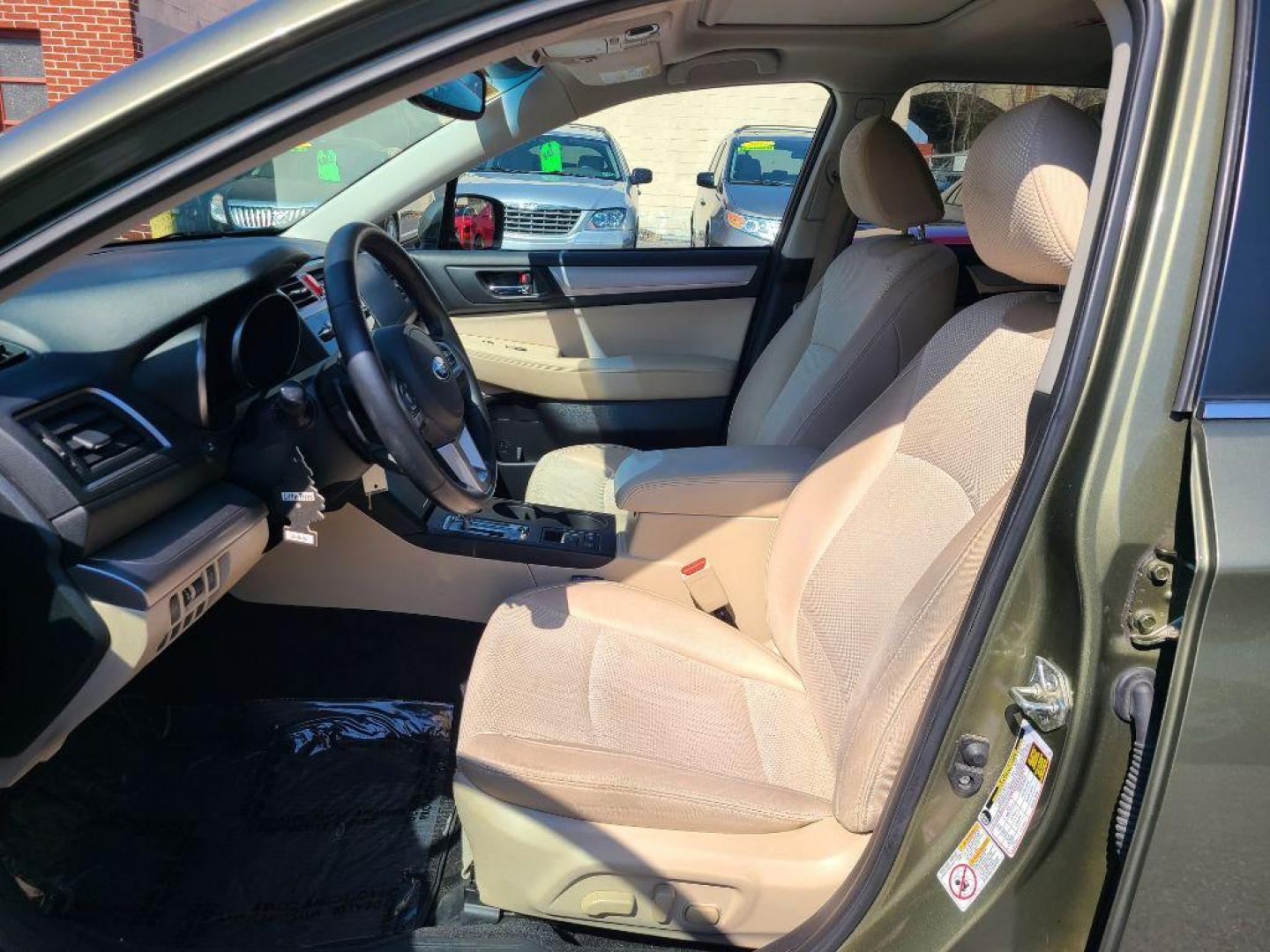 2015 GREEN SUBARU OUTBACK 2.5I PREMIUM (4S4BSADC0F3) with an 2.5L engine, Continuously Variable transmission, located at 7981 Paxton Street, Harrisburg, PA, 17111, (717) 561-2926, 40.261490, -76.749229 - WE FINANCE!!! Good Credit/ Bad Credit/ No Credit - ALL Trade-Ins Welcomed!!! ***Guaranteed Credit Approval*** APPLY ONLINE or CALL us TODAY ;) Internet Prices and Marketplace Prices are SPECIAL discounted ***CASH DEALS*** Retail Prices are higher. Please call us to discuss your cash and finan - Photo#13