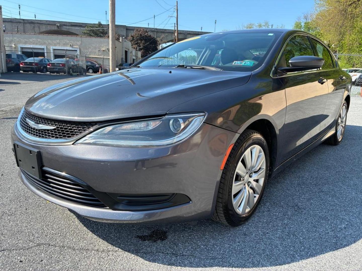 2016 GRAY CHRYSLER 200 LX (1C3CCCFB9GN) with an 2.4L engine, Automatic transmission, located at 117 North Cameron Street, Harrisburg, PA, 17101, (717) 963-8962, 40.267021, -76.875351 - Photo#0