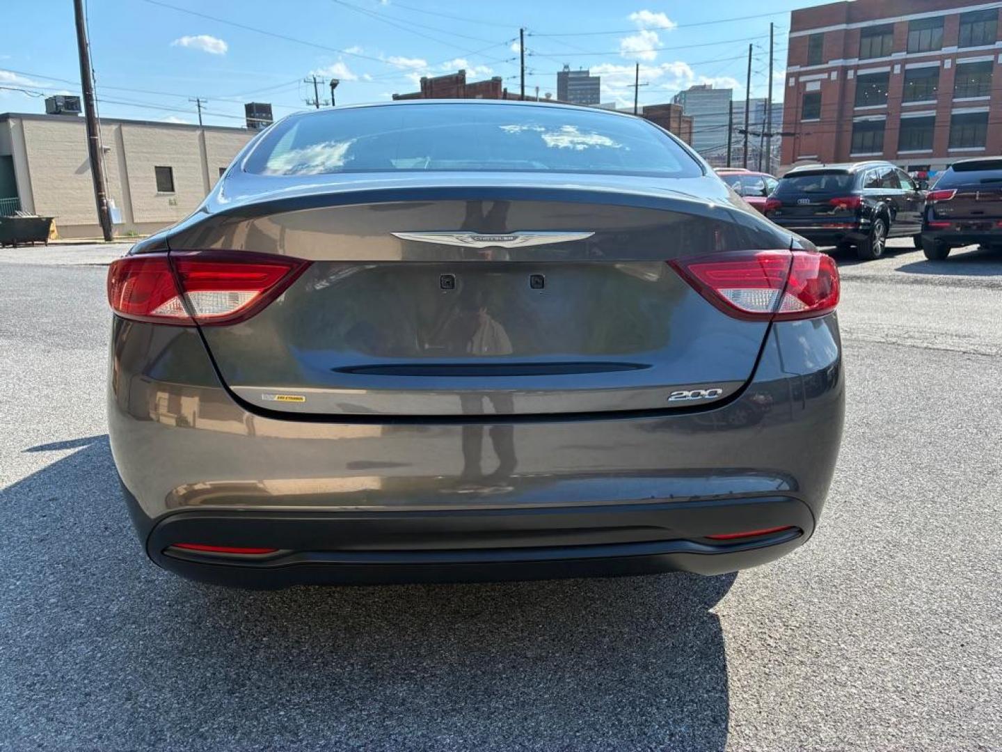 2016 GRAY CHRYSLER 200 LX (1C3CCCFB9GN) with an 2.4L engine, Automatic transmission, located at 117 North Cameron Street, Harrisburg, PA, 17101, (717) 963-8962, 40.267021, -76.875351 - Photo#3
