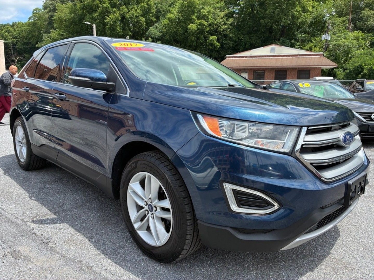 2017 BLUE FORD EDGE SEL (2FMPK4J83HB) with an 3.5L engine, Automatic transmission, located at 117 North Cameron Street, Harrisburg, PA, 17101, (717) 963-8962, 40.267021, -76.875351- Photo#6