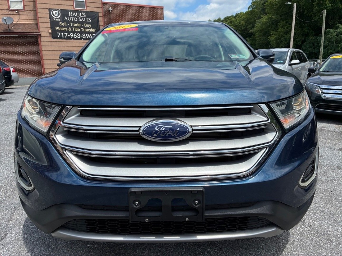 2017 BLUE FORD EDGE SEL (2FMPK4J83HB) with an 3.5L engine, Automatic transmission, located at 117 North Cameron Street, Harrisburg, PA, 17101, (717) 963-8962, 40.267021, -76.875351- Photo#7