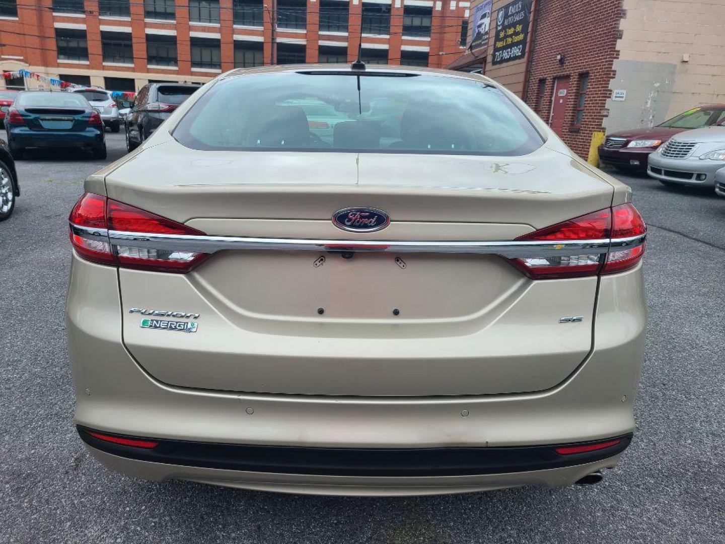 2017 TAN FORD FUSION SE PHEV (3FA6P0PU2HR) with an 2.0L engine, Continuously Variable transmission, located at 117 North Cameron Street, Harrisburg, PA, 17101, (717) 963-8962, 40.267021, -76.875351 - Photo#3